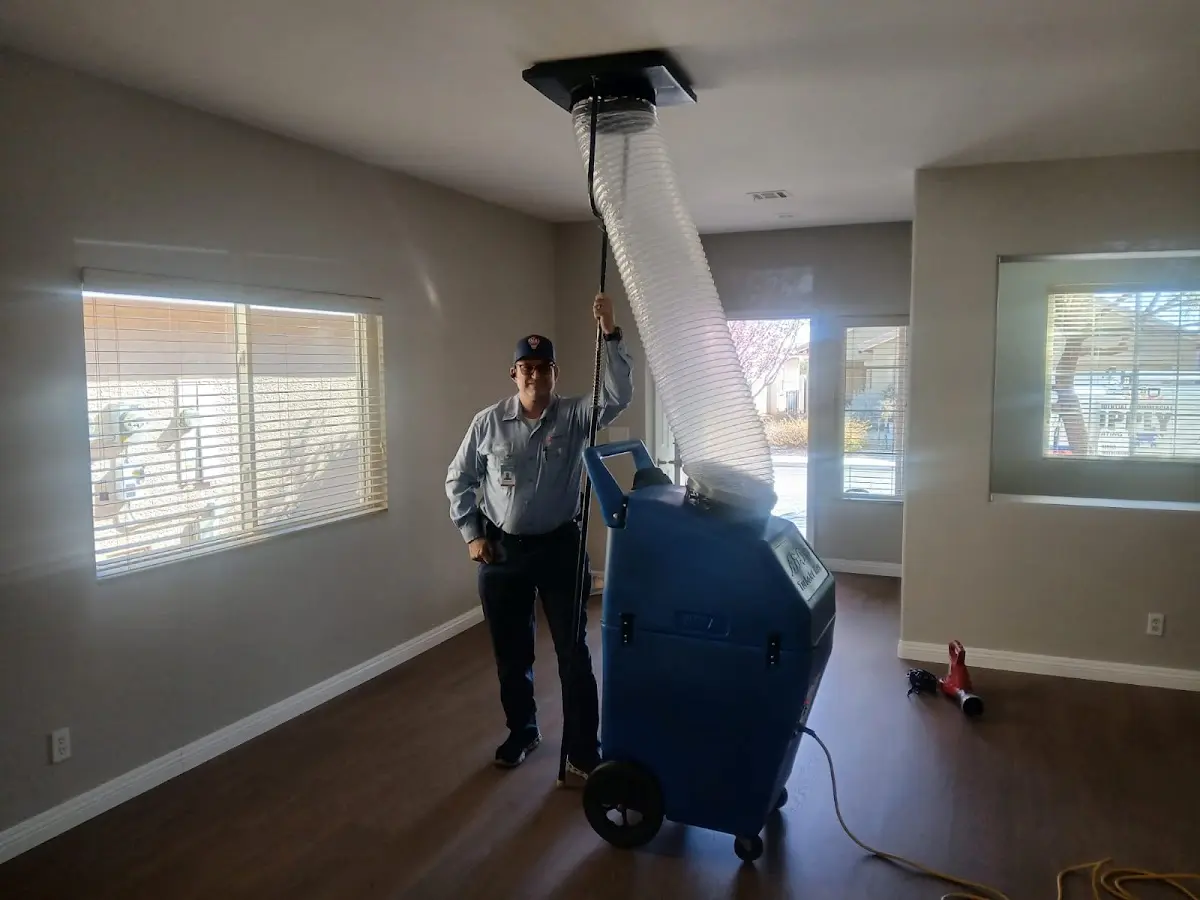 Professional Dryer Vent Cleaning work inside a Oak Hill home